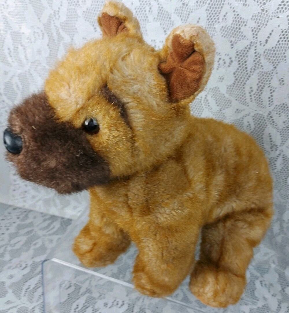 Ty Sheriff German Shepherd Puppy Dog Brown 14" Plush Stuffed Plushie Toy 2000